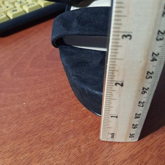 NEW ! Veronica Beard Darcelle Ankle Strap Stiletto Sandal Black Size 7.5 - Picture 7 of 7